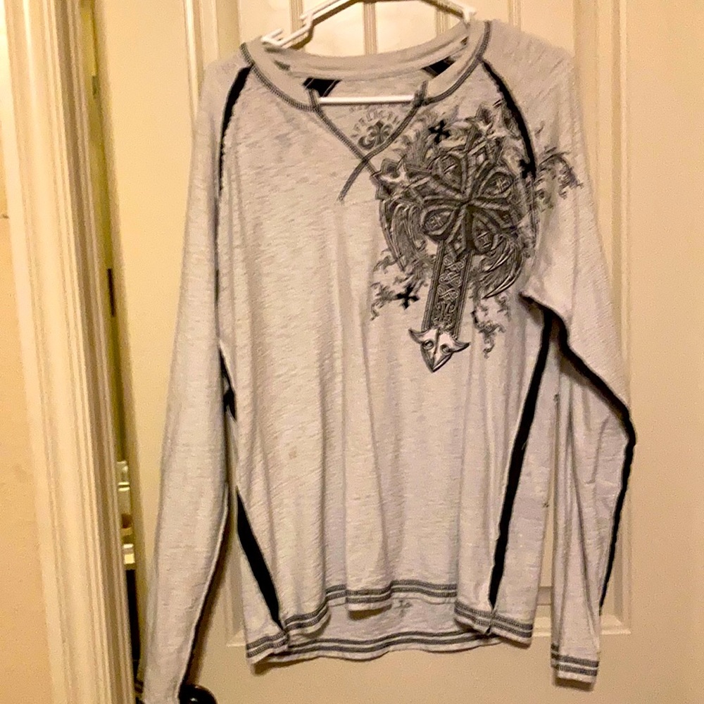 Affliction Sz L awesome shirt good condition